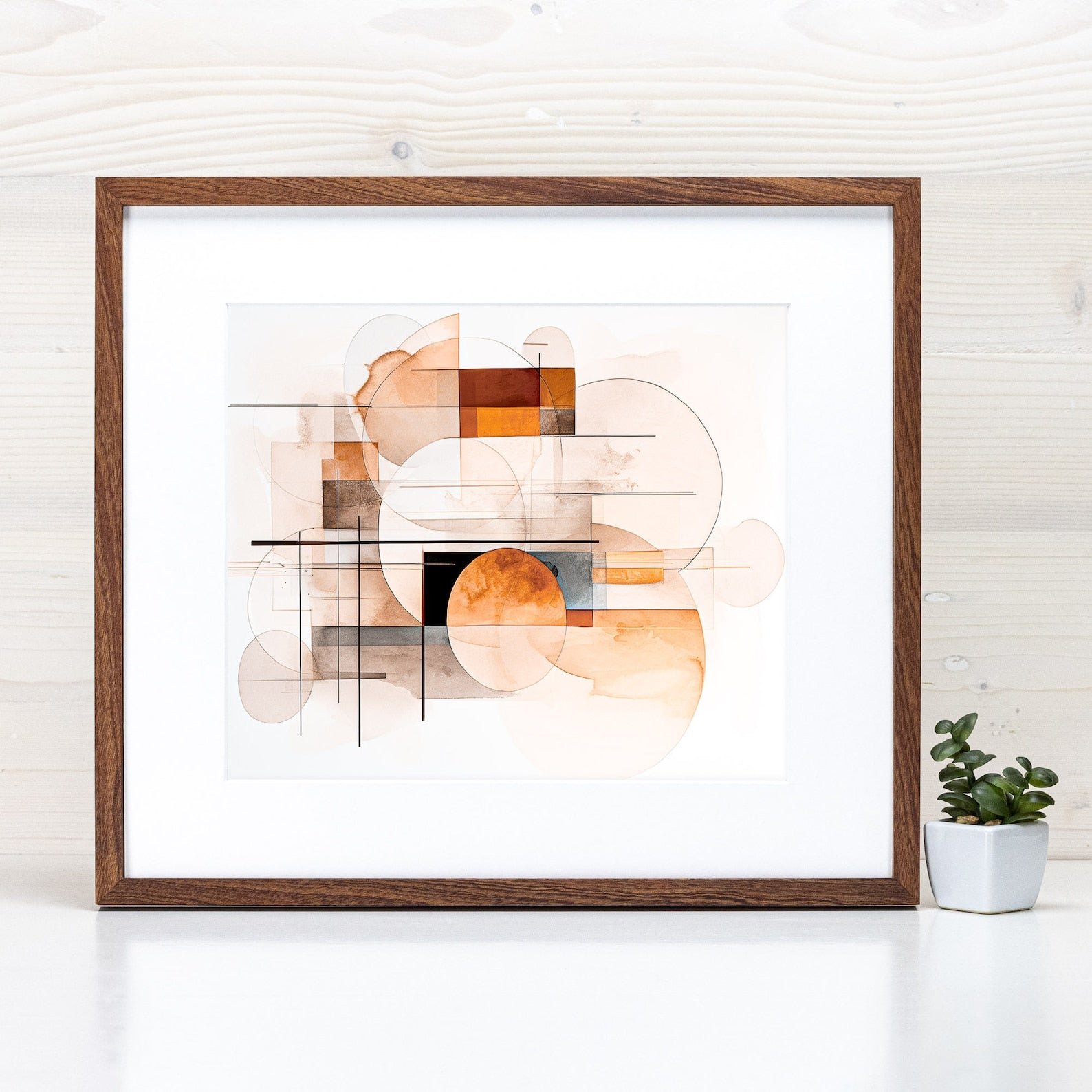 Super Slim Natural Sapele Picture Frame 1/2 Thin Edge